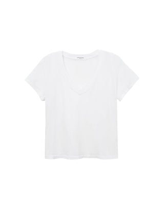 HENDRIX COTTON BOXY V NECK TEE