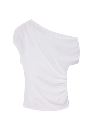 Alice Cotton One Shoulder Tee