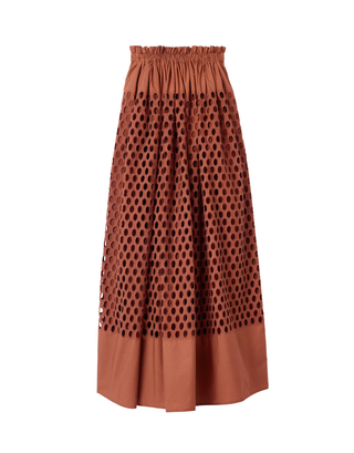 Flora Eyelet Maxi Skirt