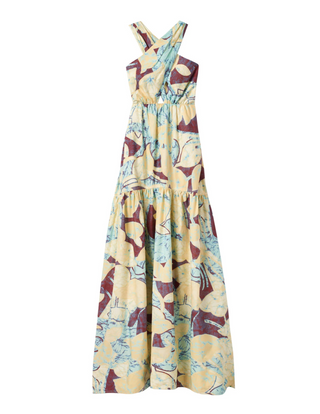 VERONICA COTTON POPLIN MAXI DRESS