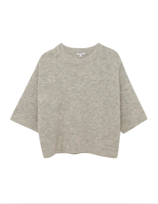 Micah Sweater Tee - Soft Grey